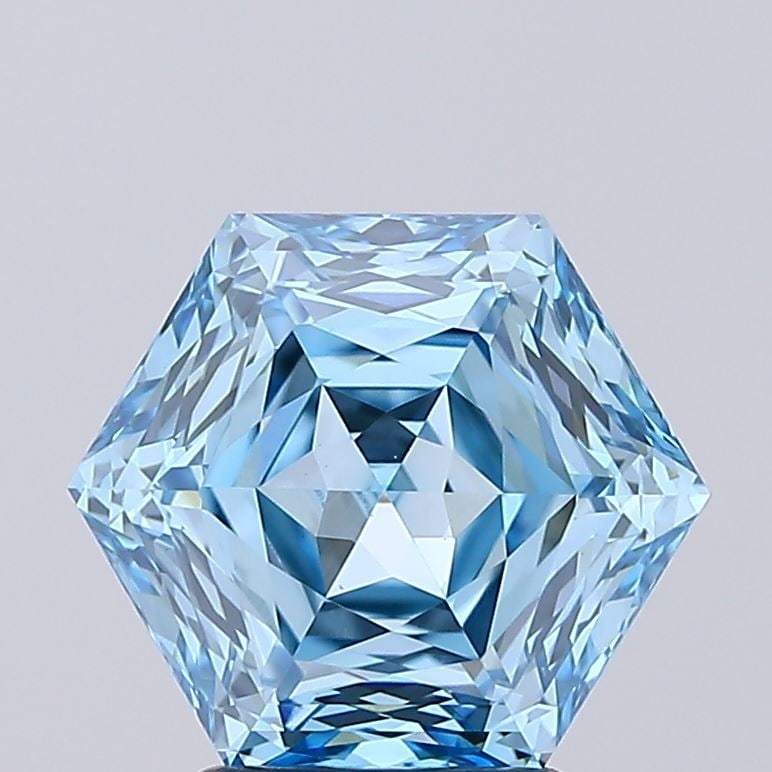 IGI Hexagonal 3.08ct Fancy Vivid Blue VVS2 - Loose Lab Diamond: IGI Hexagonal 3.08ct Fancy Vivid Blue VVS2 - Loose Lab Diamond Item Specifics: Source: This Is A Real Diamond Grown In A Lab Not Mined. Carat: 3.08 Cut: - Color: Fancy Vivid Blue Clarity: VVS2 Polish: