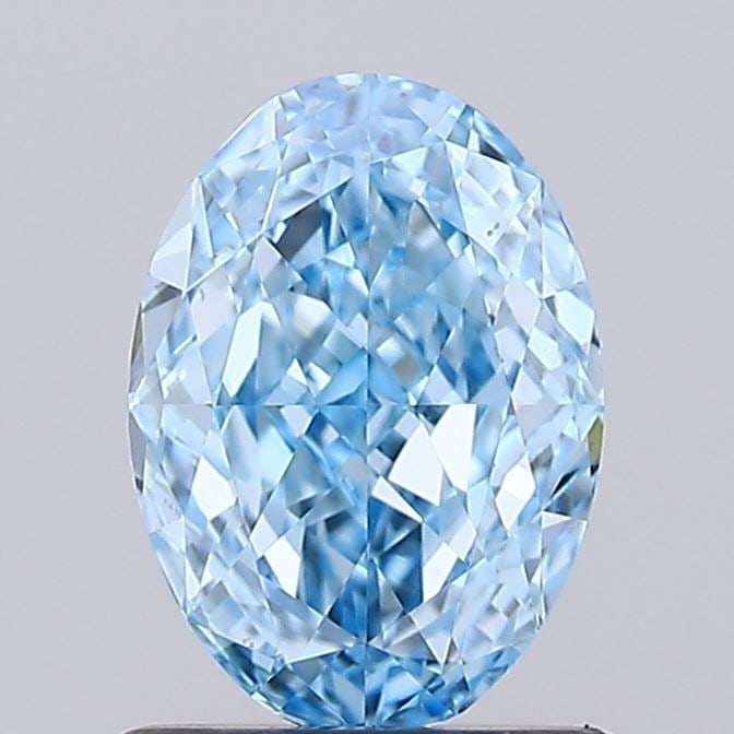 IGI Oval 1.04ct Fancy Vivid Blue VVS2 - Loose Lab Diamond: IGI Oval 1.04ct Fancy Vivid Blue VVS2 - Loose Lab Diamond Item Specifics: Source: This Is A Real Diamond Grown In A Lab Not Mined. Carat: 1.04 Cut: - Color: Fancy Vivid Blue Clarity: VVS2 Polish: EX