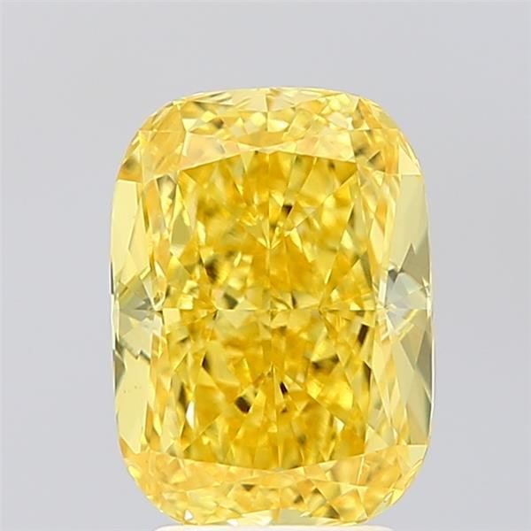 IGI Cushion Modified 3.07ct Fancy Vivid Yellow VVS2 - Loose Lab Diamond: IGI Cushion Modified 3.07ct Fancy Vivid Yellow VVS2 - Loose Lab Diamond Item Specifics: Source: This Is A Real Diamond Grown In A Lab Not Mined. Carat: 3.07 Cut: - Color: Fancy Vivid Yellow Clarity: V