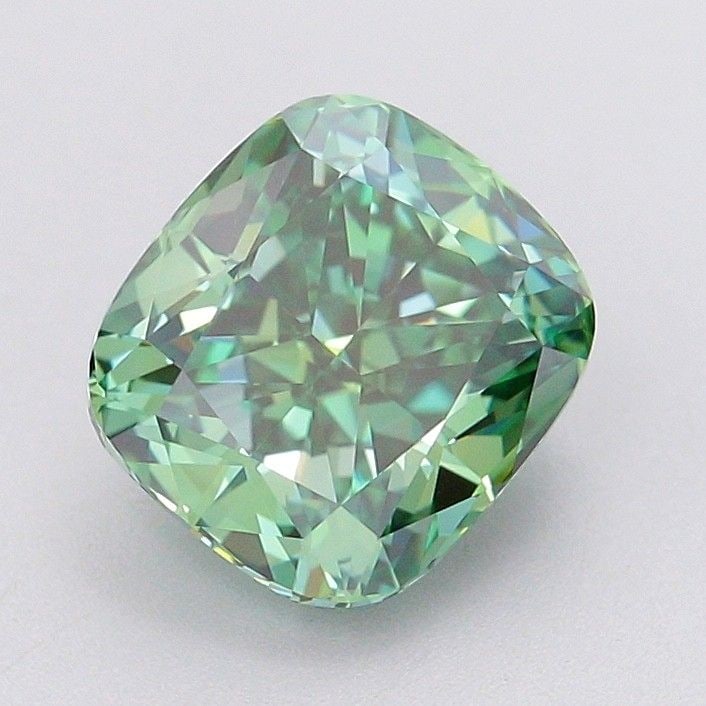 IGI Cushion Modified 2.03ct Fancy Vivid Green VVS1 - Loose Lab Diamond: IGI Cushion Modified 2.03ct Fancy Vivid Green VVS1 - Loose Lab Diamond Item Specifics: Source: This Is A Real Diamond Grown In A Lab Not Mined. Carat: 2.03 Cut: - Color: Fancy Vivid Green Clarity: VVS