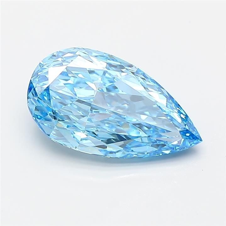 IGI Pear 1.77ct Fancy Vivid Blue VVS2 - Loose Lab Diamond: IGI Pear 1.77ct Fancy Vivid Blue VVS2 - Loose Lab Diamond Item Specifics: Source: This Is A Real Diamond Grown In A Lab Not Mined. Carat: 1.77 Cut: - Color: Fancy Vivid Blue Clarity: VVS2 Polish: EX S