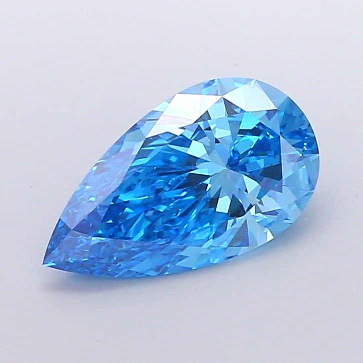 IGI Pear 3.05ct Fancy Vivid Blue VVS2 - Loose Lab Diamond: IGI Pear 3.05ct Fancy Vivid Blue VVS2 - Loose Lab Diamond Item Specifics: Source: This Is A Real Diamond Grown In A Lab Not Mined. Carat: 3.05 Cut: - Color: Fancy Vivid Blue Clarity: VVS2 Polish: EX S