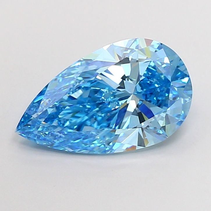 IGI Pear 5.0ct Fancy Vivid Blue VVS2 - Loose Lab Diamond: IGI Pear 5.0ct Fancy Vivid Blue VVS2 - Loose Lab Diamond Item Specifics: Source: This Is A Real Diamond Grown In A Lab Not Mined. Carat: 5.0 Cut: - Color: Fancy Vivid Blue Clarity: VVS2 Polish: EX Sym