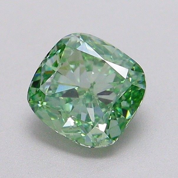 IGI Cushion Modified 1.02ct Fancy Vivid Green VVS2 - Loose Lab Diamond: IGI Cushion Modified 1.02ct Fancy Vivid Green VVS2 - Loose Lab Diamond Item Specifics: Source: This Is A Real Diamond Grown In A Lab Not Mined. Carat: 1.02 Cut: - Color: Fancy Vivid Green Clarity: VVS
