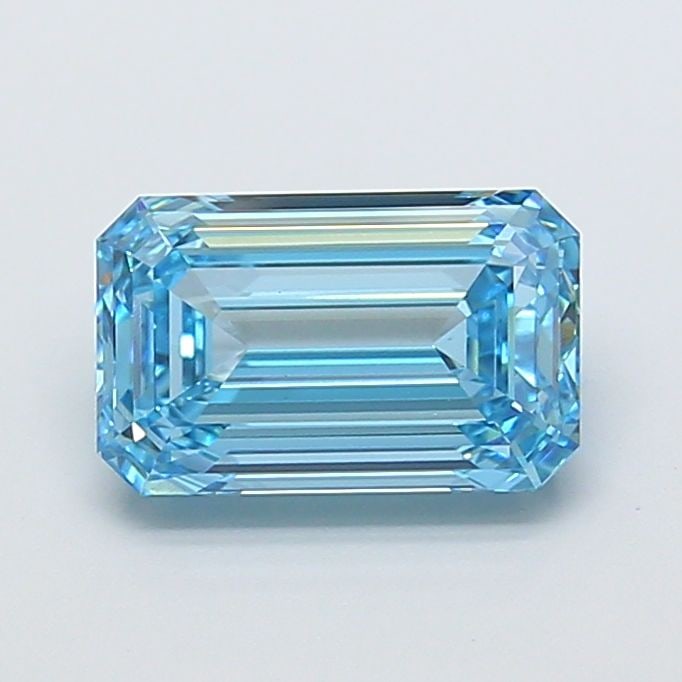 IGI Emerald 3.59ct Fancy Vivid Blue VVS2 - Loose Lab Diamond: IGI Emerald 3.59ct Fancy Vivid Blue VVS2 - Loose Lab Diamond Item Specifics: Source: This Is A Real Diamond Grown In A Lab Not Mined. Carat: 3.59 Cut: - Color: Fancy Vivid Blue Clarity: VVS2 Polish: E