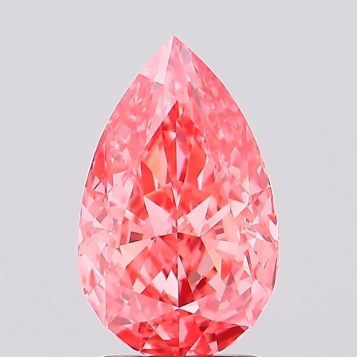 IGI Pear 1.52ct Fancy Vivid Pink VVS2 - Loose Lab Diamond: IGI Pear 1.52ct Fancy Vivid Pink VVS2 - Loose Lab Diamond Item Specifics: Source: This Is A Real Diamond Grown In A Lab Not Mined. Carat: 1.52 Cut: - Color: Fancy Vivid Pink Clarity: VVS2 Polish: EX S