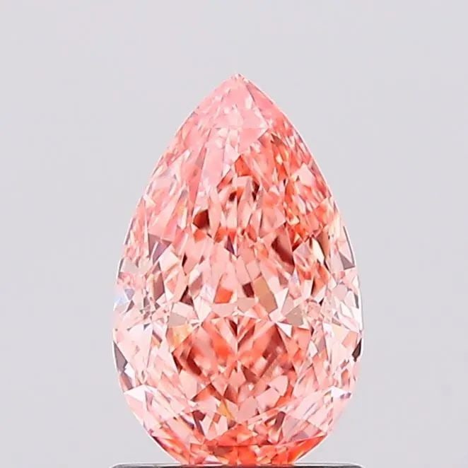 IGI Pear 1.09ct Fancy Vivid Pink VVS2 - Loose Lab Diamond: IGI Pear 1.09ct Fancy Vivid Pink VVS2 - Loose Lab Diamond Item Specifics: Source: This Is A Real Diamond Grown In A Lab Not Mined. Carat: 1.09 Cut: - Color: Fancy Vivid Pink Clarity: VVS2 Polish: EX