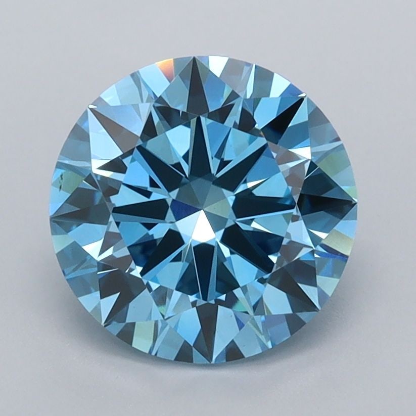 IGI Round 2.01ct Fancy Vivid Blue VVS2 - Loose Lab Diamond: IGI Round 2.01ct Fancy Vivid Blue VVS2 - Loose Lab Diamond Item Specifics: Source: This Is A Real Diamond Grown In A Lab Not Mined. Carat: 2.01 Cut: EX Color: Fancy Vivid Blue Clarity: VVS2 Polish: EX