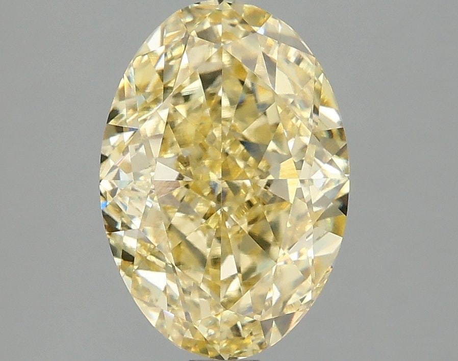 IGI Oval 2.96ct Fancy Intense Yellow VVS2 - Loose Lab Diamond (1 of 1)