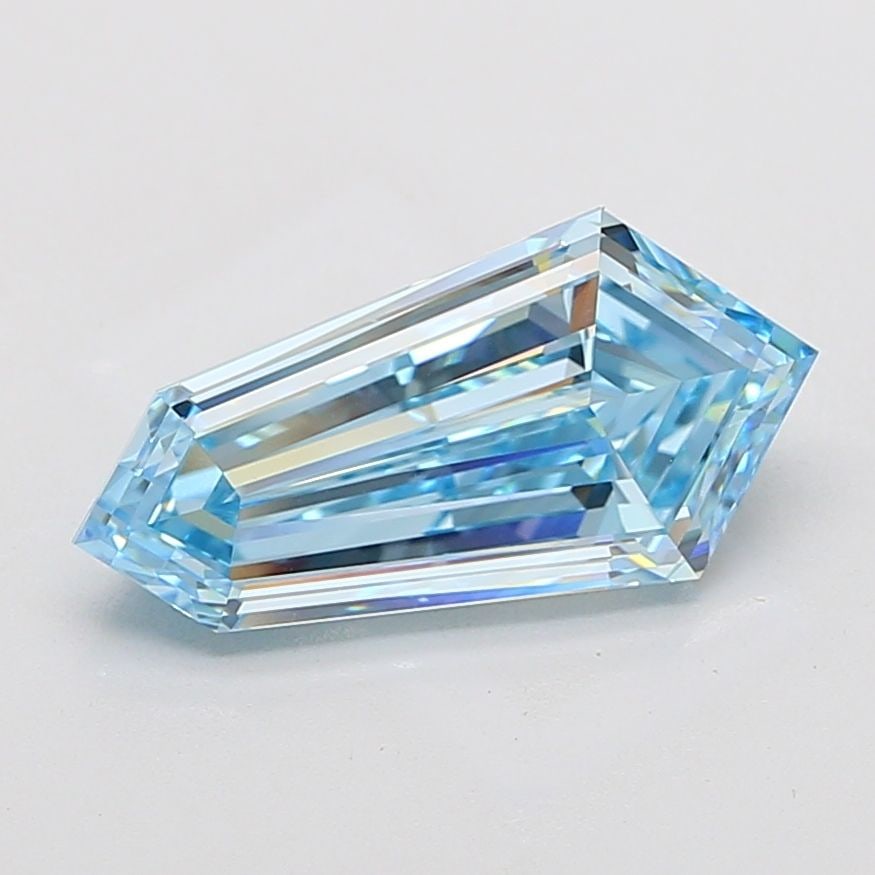 IGI Hexagonal 5.31ct Fancy Vivid Blue VVS2 - Loose Lab Diamond: IGI Hexagonal 5.31ct Fancy Vivid Blue VVS2 - Loose Lab Diamond Item Specifics: Source: This Is A Real Diamond Grown In A Lab Not Mined. Carat: 5.31 Cut: - Color: Fancy Vivid Blue Clarity: VVS2 Polish: