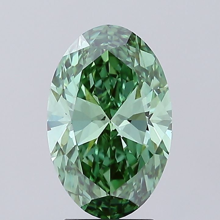 IGI Oval 2.59ct Fancy Vivid Green VVS2 - Loose Lab Diamond: IGI Oval 2.59ct Fancy Vivid Green VVS2 - Loose Lab Diamond Item Specifics: Source: This Is A Real Diamond Grown In A Lab Not Mined. Carat: 2.59 Cut: - Color: Fancy Vivid Green Clarity: VVS2 Polish: VG