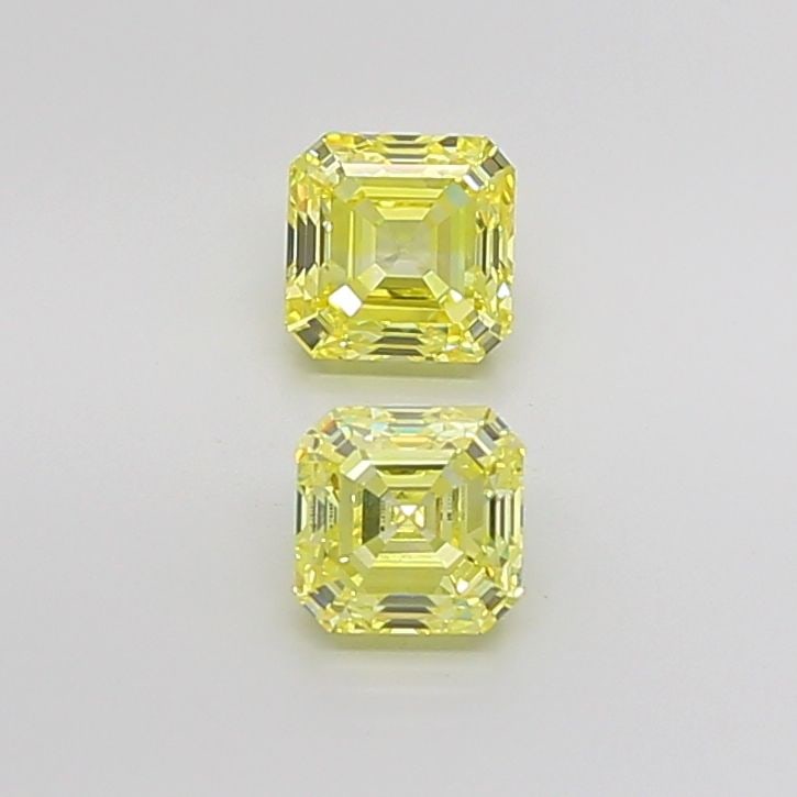 IGI Asscher 1.27ct Fancy Intense Yellow VVS2 - Loose Lab Diamond: IGI Asscher 1.27ct Fancy Intense Yellow VVS2 - Loose Lab Diamond Item Specifics: Source: This Is A Real Diamond Grown In A Lab Not Mined. Carat: 1.27 Cut: - Color: Fancy Intense Yellow Clarity: VVS2 P