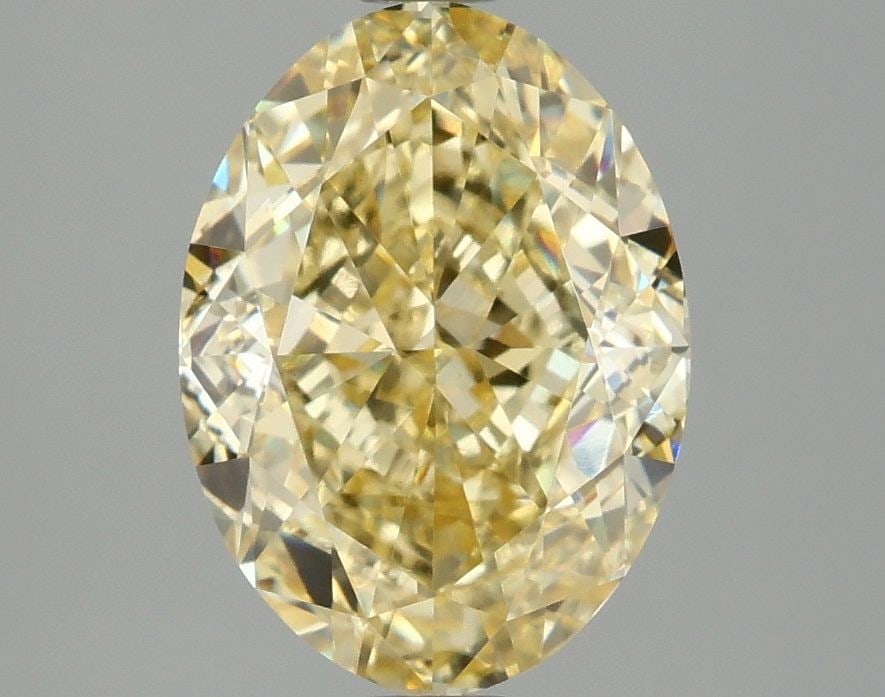 IGI Oval 3.09ct Fancy Intense Yellow VVS2 - Loose Lab Diamond (1 of 1)