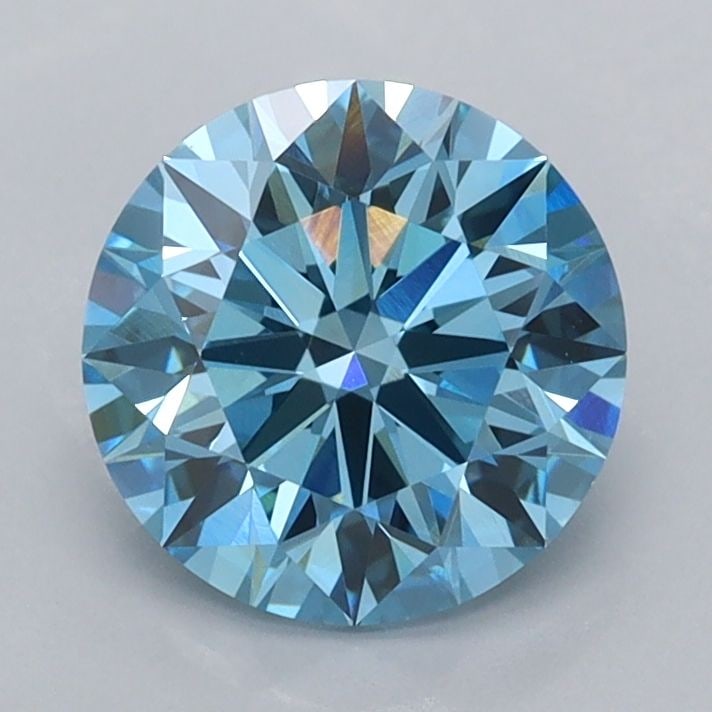 IGI Round 1.56ct Fancy Vivid Blue VVS2 - Ideal Loose Lab Diamond: IGI Round 1.56ct Fancy Vivid Blue VVS2 - Ideal Loose Lab Diamond Item Specifics: Source: This Is A Real Diamond Grown In A Lab Not Mined. Carat: 1.56 Cut: ID Color: Fancy Vivid Blue Clarity: VVS2