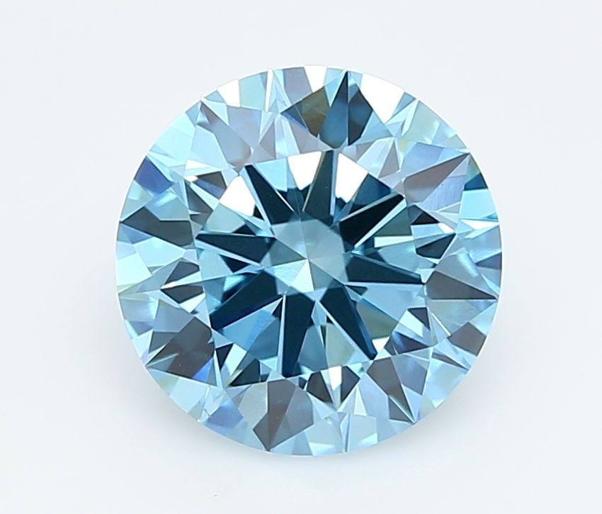 IGI Round 2.96ct Fancy Vivid Blue VVS2 - Ideal Loose Lab Diamond: IGI Round 2.96ct Fancy Vivid Blue VVS2 - Ideal Loose Lab Diamond Item Specifics: Source: This Is A Real Diamond Grown In A Lab Not Mined. Carat: 2.96 Cut: ID Color: Fancy Vivid Blue Clarity: VVS2 Poli