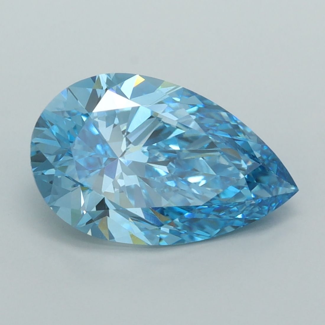IGI Pear 3.05ct Fancy Vivid Blue VVS2 - Loose Lab Diamond: IGI Pear 3.05ct Fancy Vivid Blue VVS2 - Loose Lab Diamond Item Specifics: Source: This Is A Real Diamond Grown In A Lab Not Mined. Carat: 3.05 Cut: - Color: Fancy Vivid Blue Clarity: VVS2 Polish: EX S