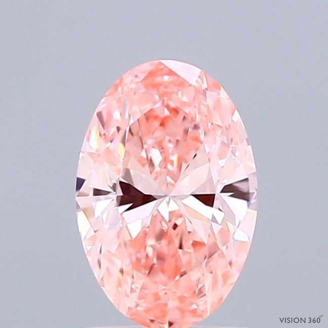 IGI Oval 0.97ct Fancy Vivid Pink VVS2 - Loose Lab Diamond: IGI Oval 0.97ct Fancy Vivid Pink VVS2 - Loose Lab Diamond Item Specifics: Source: This Is A Real Diamond Grown In A Lab Not Mined. Carat: 0.97 Cut: - Color: Fancy Vivid Pink Clarity: VVS2 Polish: EX