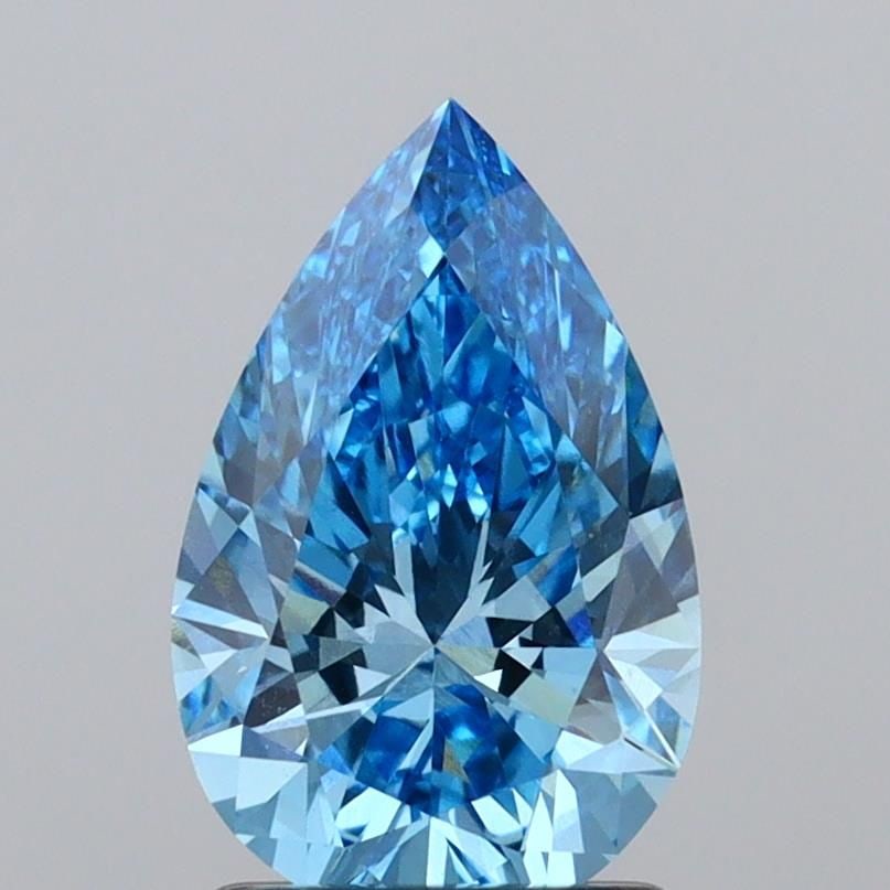 IGI Pear 1.4ct Fancy Vivid Blue VVS2 - Loose Lab Diamond: IGI Pear 1.4ct Fancy Vivid Blue VVS2 - Loose Lab Diamond Item Specifics: Source: This Is A Real Diamond Grown In A Lab Not Mined. Carat: 1.4 Cut: - Color: Fancy Vivid Blue Clarity: VVS2 Polish: EX Sym
