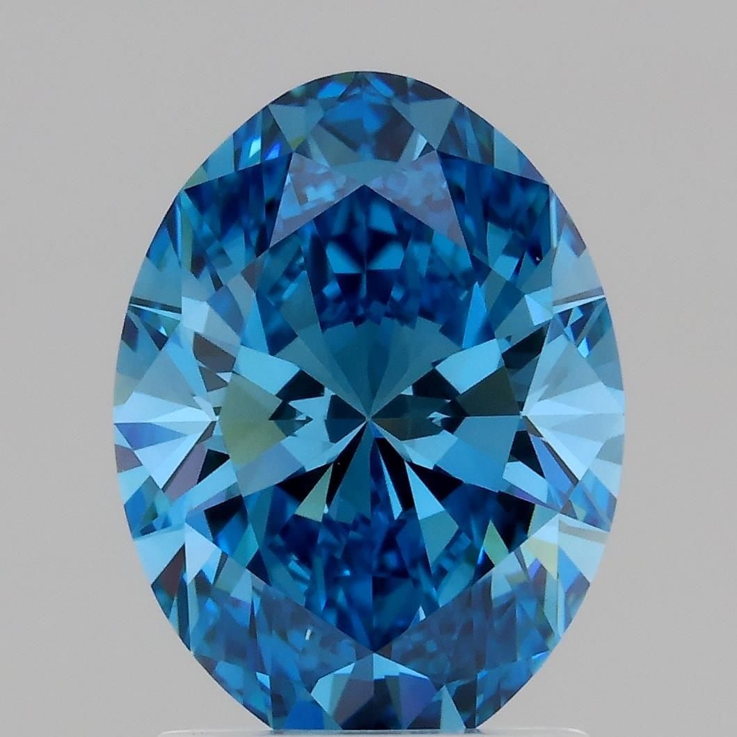 IGI Oval 1.68ct Fancy Vivid Blue VVS2 - Loose Lab Diamond: IGI Oval 1.68ct Fancy Vivid Blue VVS2 - Loose Lab Diamond Item Specifics: Source: This Is A Real Diamond Grown In A Lab Not Mined. Carat: 1.68 Cut: - Color: Fancy Vivid Blue Clarity: VVS2 Polish: EX
