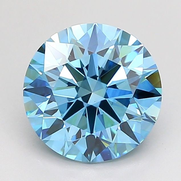 IGI Round 2.05ct Fancy Vivid Blue VVS2 - Ideal Loose Lab Diamond: IGI Round 2.05ct Fancy Vivid Blue VVS2 - Ideal Loose Lab Diamond Item Specifics: Source: This Is A Real Diamond Grown In A Lab Not Mined. Carat: 2.05 Cut: ID Color: Fancy Vivid Blue Clarity: VVS2