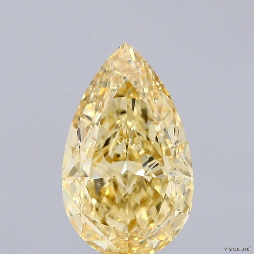 IGI Pear 2.2ct Fancy Intense Yellow VVS2 - Loose Lab Diamond: IGI Pear 2.2ct Fancy Intense Yellow VVS2 - Loose Lab Diamond Item Specifics: Source: This Is A Real Diamond Grown In A Lab Not Mined. Carat: 2.2 Cut: - Color: Fancy Intense Yellow Clarity: VVS2