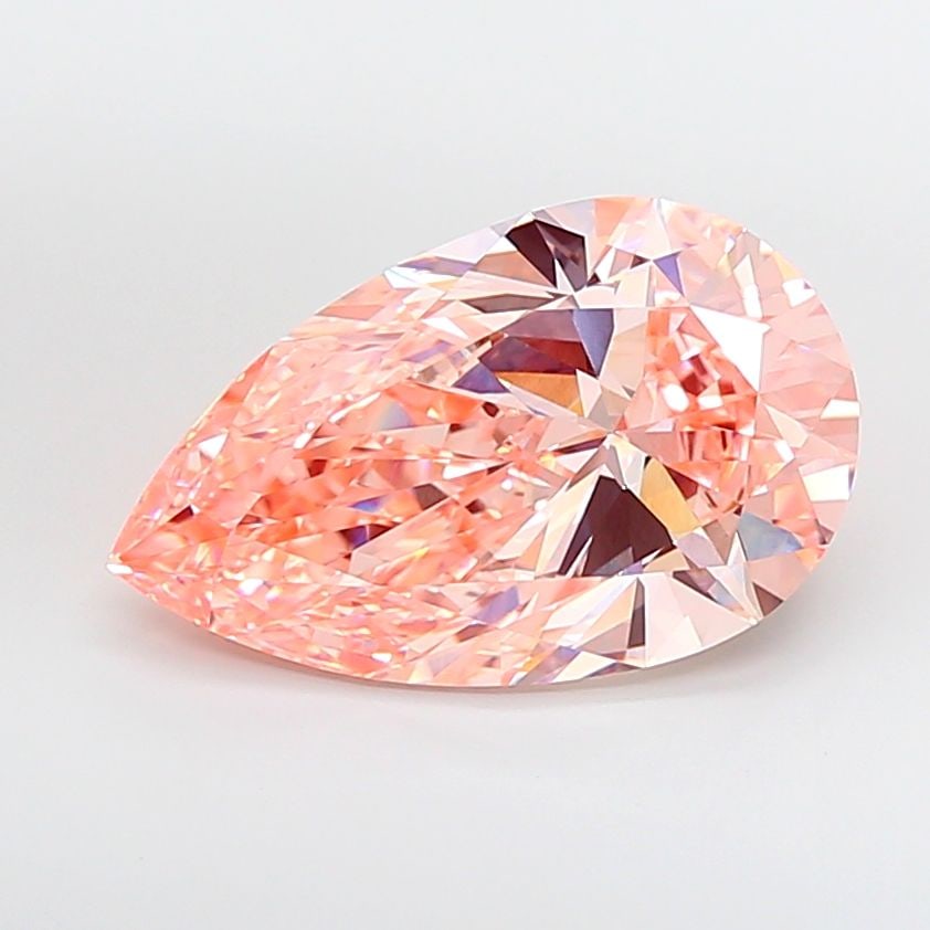 IGI Pear 10.08ct Fancy Intense Pink VVS2 - Loose Lab Diamond: IGI Pear 10.08ct Fancy Intense Pink VVS2 - Loose Lab Diamond Item Specifics: Source: This Is A Real Diamond Grown In A Lab Not Mined. Carat: 10.08 Cut: - Color: Fancy Intense Pink Clarity: VVS2