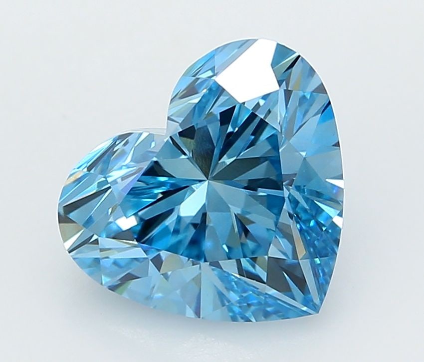 IGI Heart 3.04ct Fancy Vivid Blue VVS2 - Loose Lab Diamond: IGI Heart 3.04ct Fancy Vivid Blue VVS2 - Loose Lab Diamond Item Specifics: Source: This Is A Real Diamond Grown In A Lab Not Mined. Carat: 3.04 Cut: - Color: Fancy Vivid Blue Clarity: VVS2 Polish: EX 