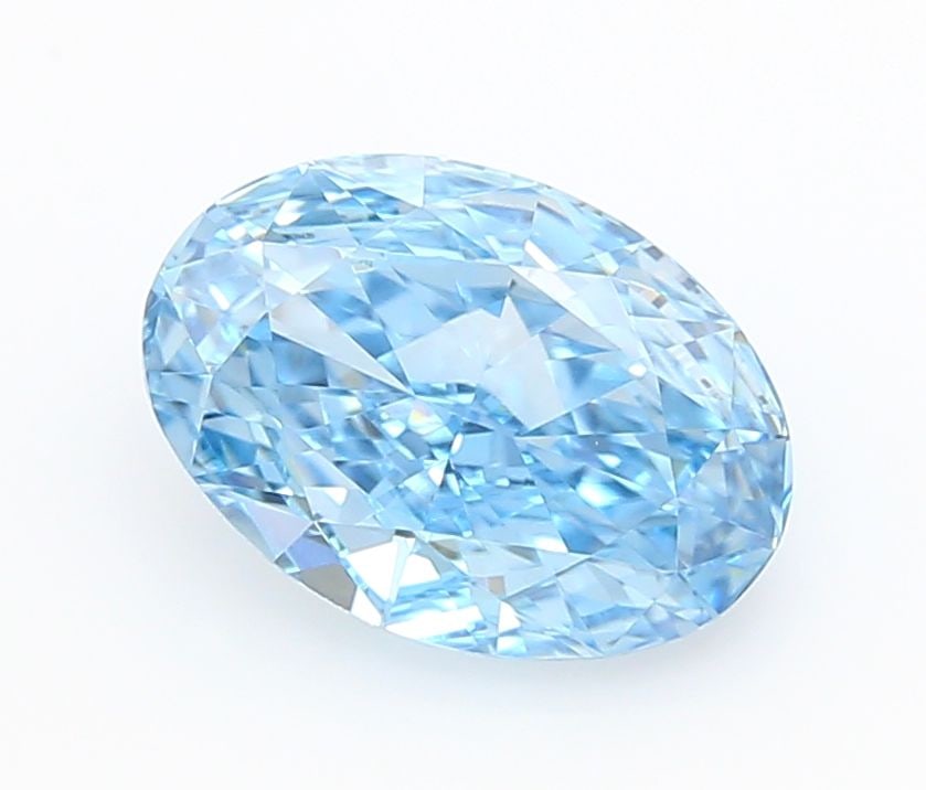 IGI Oval 1.04ct Fancy Vivid Blue VVS2 - Loose Lab Diamond: IGI Oval 1.04ct Fancy Vivid Blue VVS2 - Loose Lab Diamond Item Specifics: Source: This Is A Real Diamond Grown In A Lab Not Mined. Carat: 1.04 Cut: - Color: Fancy Vivid Blue Clarity: VVS2 Polish: EX S