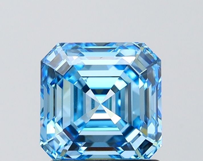 IGI Asscher 1.53ct Fancy Vivid Blue VVS2 - Loose Lab Diamond: IGI Asscher 1.53ct Fancy Vivid Blue VVS2 - Loose Lab Diamond Item Specifics: Source: This Is A Real Diamond Grown In A Lab Not Mined. Carat: 1.53 Cut: - Color: Fancy Vivid Blue Clarity: VVS2 Polish:
