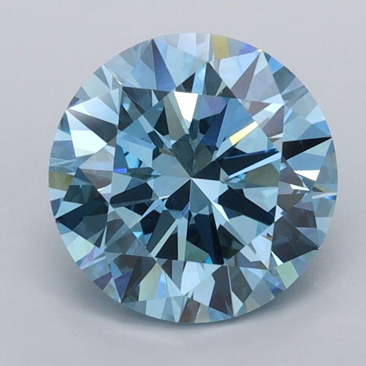 IGI Round 1.94ct Fancy Vivid Blue VVS2 - Loose Lab Diamond: IGI Round 1.94ct Fancy Vivid Blue VVS2 - Loose Lab Diamond Item Specifics: Source: This Is A Real Diamond Grown In A Lab Not Mined. Carat: 1.94 Cut: EX Color: Fancy Vivid Blue Clarity: VVS2 Polish: EX