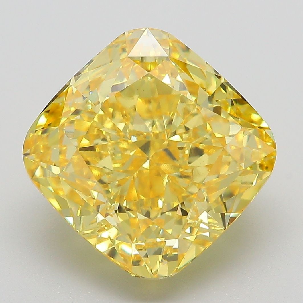 IGI Cushion Modified 7.42ct Fancy Vivid Yellow VVS2 - Loose Lab Diamond: IGI Cushion Modified 7.42ct Fancy Vivid Yellow VVS2 - Loose Lab Diamond Item Specifics: Source: This Is A Real Diamond Grown In A Lab Not Mined. Carat: 7.42 Cut: - Color: Fancy Vivid Yellow Clarity: V