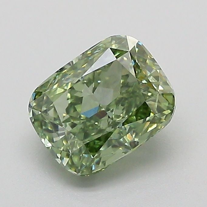 IGI Cushion Modified 1.09ct Fancy Vivid Green VVS2 - Loose Lab Diamond: IGI Cushion Modified 1.09ct Fancy Vivid Green VVS2 - Loose Lab Diamond Item Specifics: Source: This Is A Real Diamond Grown In A Lab Not Mined. Carat: 1.09 Cut: - Color: Fancy Vivid Green Clarity: VVS