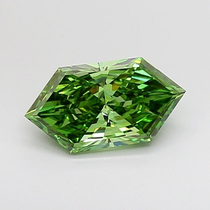 IGI Hexagonal 1.48ct Fancy Vivid Green VVS2 - Loose Lab Diamond: IGI Hexagonal 1.48ct Fancy Vivid Green VVS2 - Loose Lab Diamond Item Specifics: Source: This Is A Real Diamond Grown In A Lab Not Mined. Carat: 1.48 Cut: - Color: Fancy Vivid Green Clarity: VVS2 Polis
