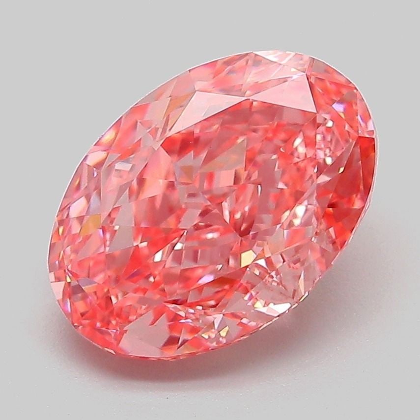 IGI Oval 3.1ct Fancy Vivid Pink VVS2 - Loose Lab Diamond: IGI Oval 3.1ct Fancy Vivid Pink VVS2 - Loose Lab Diamond Item Specifics: Source: This Is A Real Diamond Grown In A Lab Not Mined. Carat: 3.1 Cut: - Color: Fancy Vivid Pink Clarity: VVS2 Polish: EX Sym