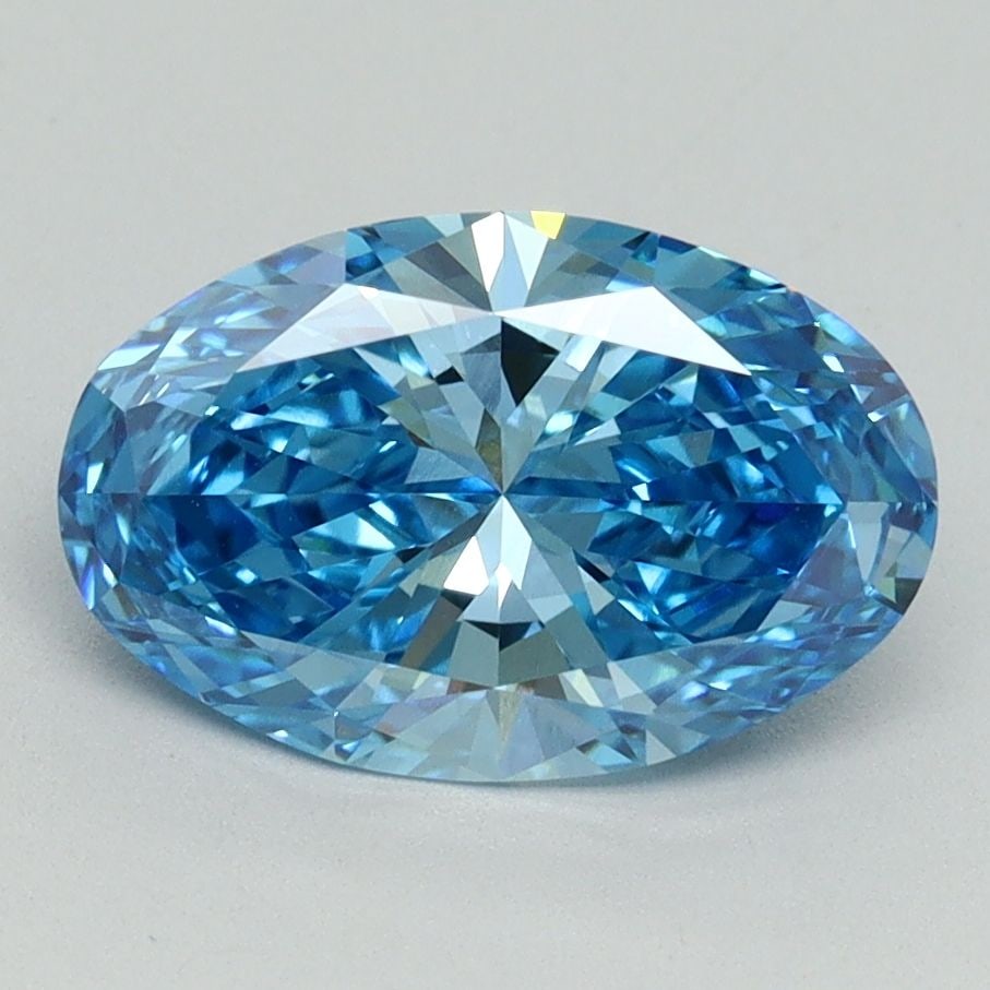 IGI Oval 1.94ct Fancy Vivid Blue VVS2 - Loose Lab Diamond: IGI Oval 1.94ct Fancy Vivid Blue VVS2 - Loose Lab Diamond Item Specifics: Source: This Is A Real Diamond Grown In A Lab Not Mined. Carat: 1.94 Cut: - Color: Fancy Vivid Blue Clarity: VVS2 Polish: EX S