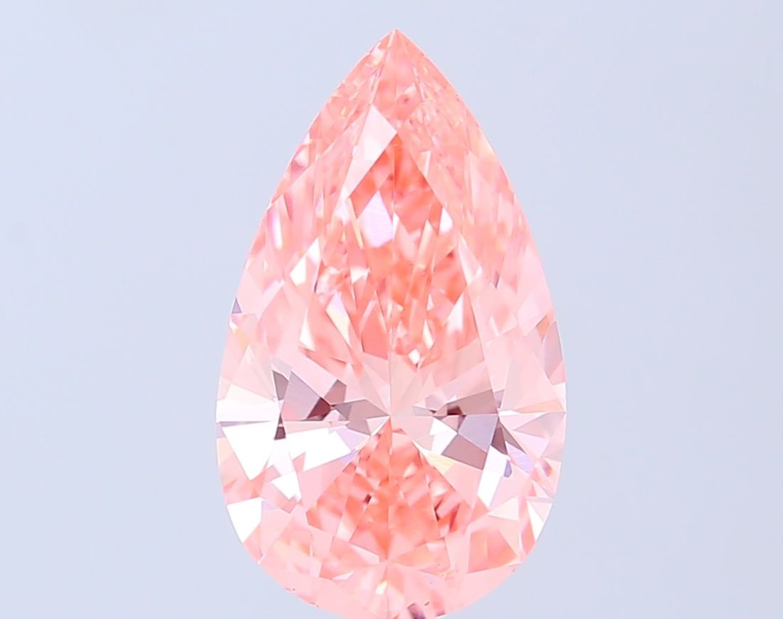 IGI Pear 4.0ct Fancy Vivid Pink VVS2 - Loose Lab Diamond: IGI Pear 4.0ct Fancy Vivid Pink VVS2 - Loose Lab Diamond Item Specifics: Source: This Is A Real Diamond Grown In A Lab Not Mined. Carat: 4.0 Cut: - Color: Fancy Vivid Pink Clarity: VVS2 Polish: EX Sym