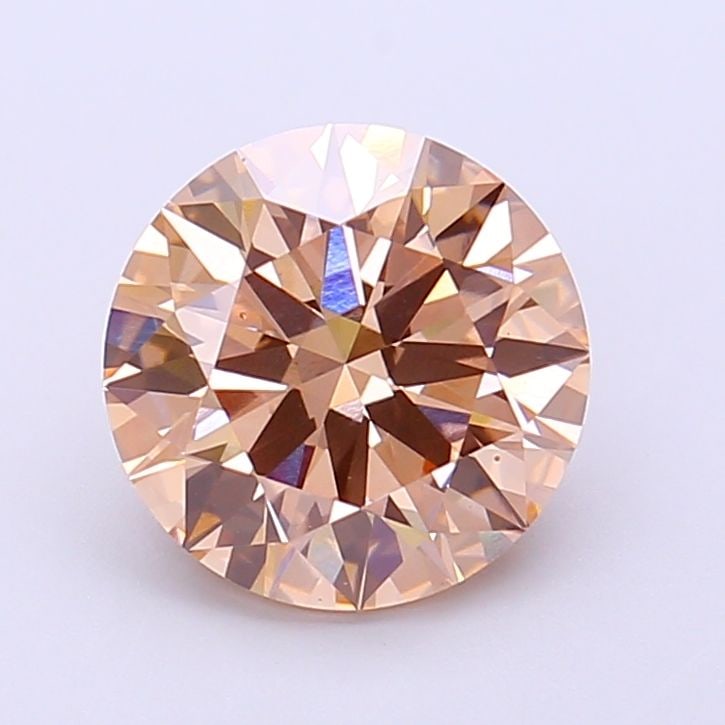 IGI Round 2.4ct Fancy Light Brown VVS2 - Ideal Loose Lab Diamond (1 of 1)