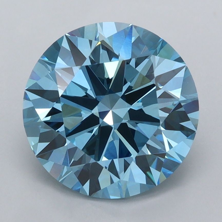 IGI Round 3.02ct Fancy Vivid Blue VVS2 - Ideal Loose Lab Diamond: IGI Round 3.02ct Fancy Vivid Blue VVS2 - Ideal Loose Lab Diamond Item Specifics: Source: This Is A Real Diamond Grown In A Lab Not Mined. Carat: 3.02 Cut: ID Color: Fancy Vivid Blue Clarity: VVS2 Poli