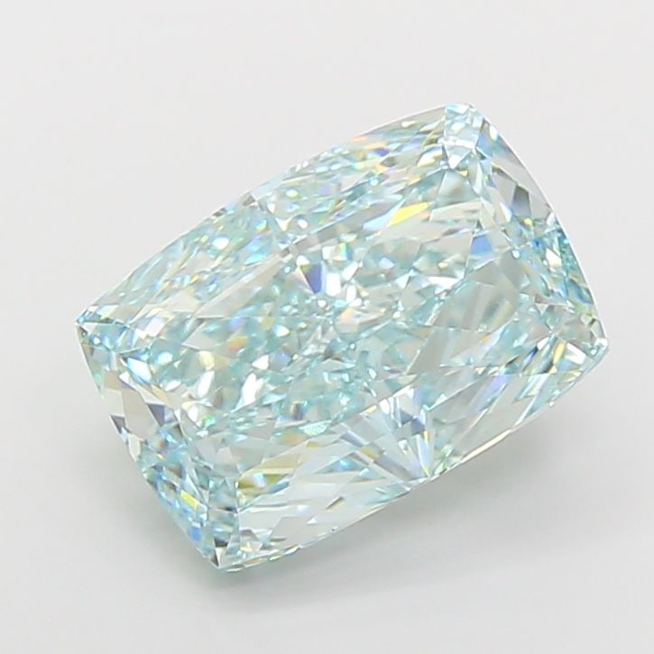 IGI Cushion Modified 10.01ct Fancy Vivid Greenish Blue VVS2 - Loose Lab Diamond: IGI Cushion Modified 10.01ct Fancy Vivid Greenish Blue VVS2 - Loose Lab Diamond Item Specifics: Source: This Is A Real Diamond Grown In A Lab Not Mined. Carat: 10.01 Cut: - Color: Fancy Vivid Greenish