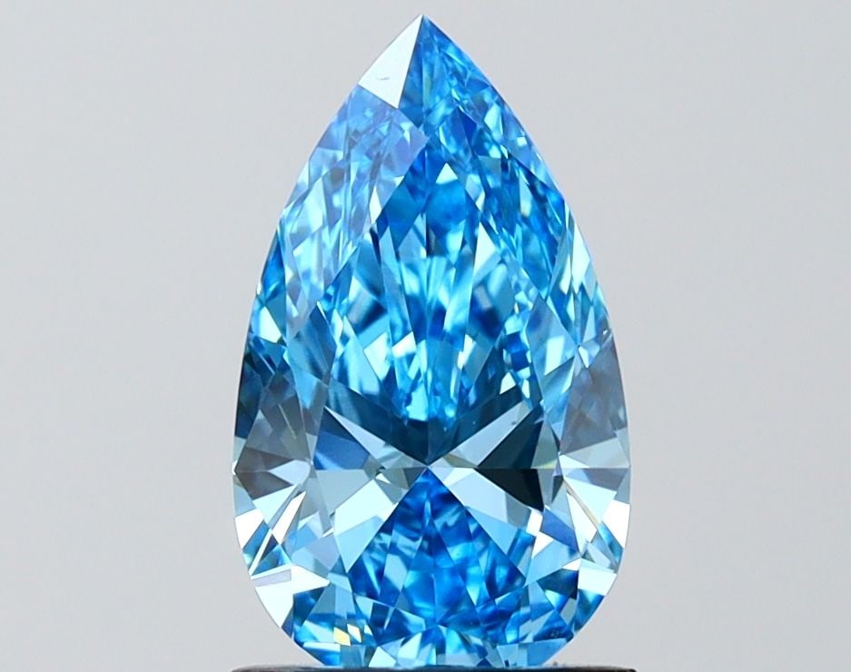 IGI Pear 1.56ct Fancy Vivid Blue VVS2 - Loose Lab Diamond: IGI Pear 1.56ct Fancy Vivid Blue VVS2 - Loose Lab Diamond Item Specifics: Source: This Is A Real Diamond Grown In A Lab Not Mined. Carat: 1.56 Cut: - Color: Fancy Vivid Blue Clarity: VVS2 Polish: EX S