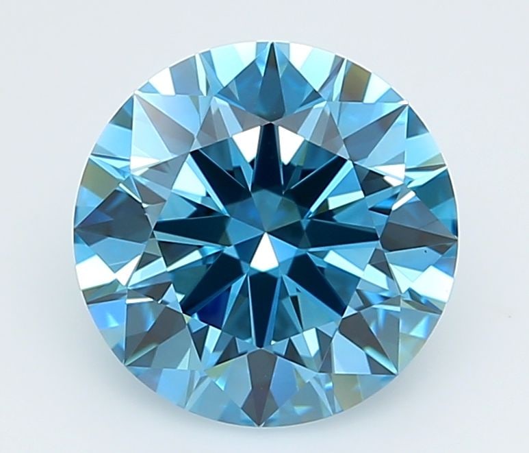 IGI Round 2.52ct Fancy Vivid Blue VVS1 - Ideal Loose Lab Diamond: IGI Round 2.52ct Fancy Vivid Blue VVS1 - Ideal Loose Lab Diamond Item Specifics: Source: This Is A Real Diamond Grown In A Lab Not Mined. Carat: 2.52 Cut: ID Color: Fancy Vivid Blue Clarity: VVS1 Poli