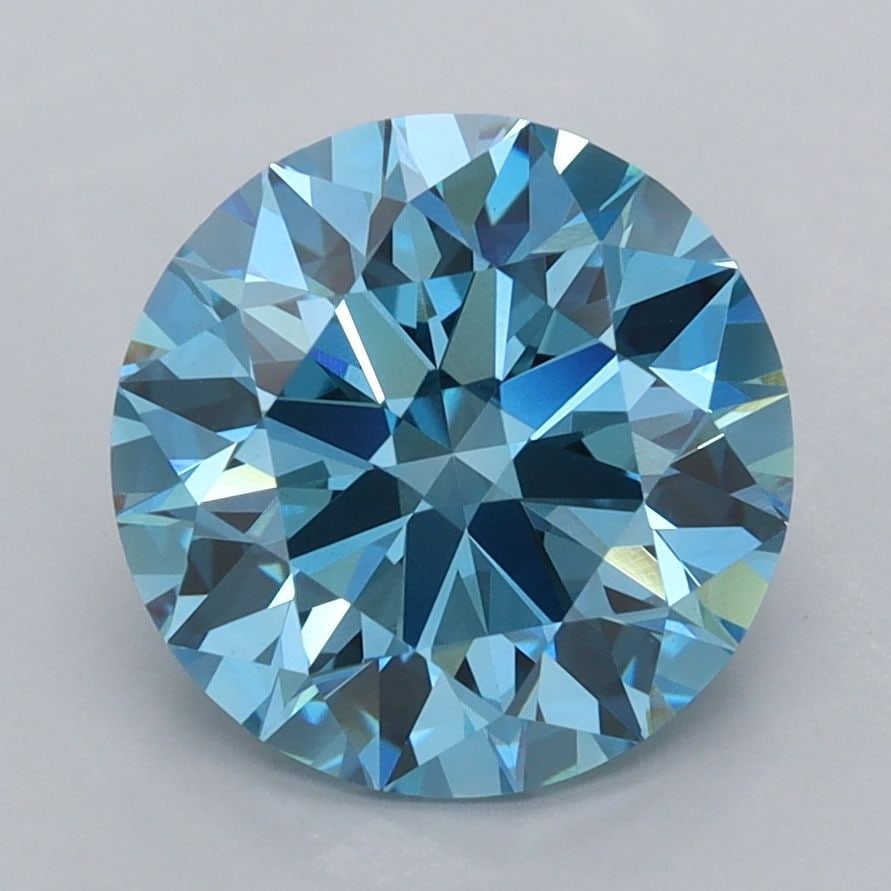 IGI Round 3.03ct Fancy Vivid Blue VVS2 - Ideal Loose Lab Diamond: IGI Round 3.03ct Fancy Vivid Blue VVS2 - Ideal Loose Lab Diamond Item Specifics: Source: This Is A Real Diamond Grown In A Lab Not Mined. Carat: 3.03 Cut: ID Color: Fancy Vivid Blue Clarity: VVS2 Poli