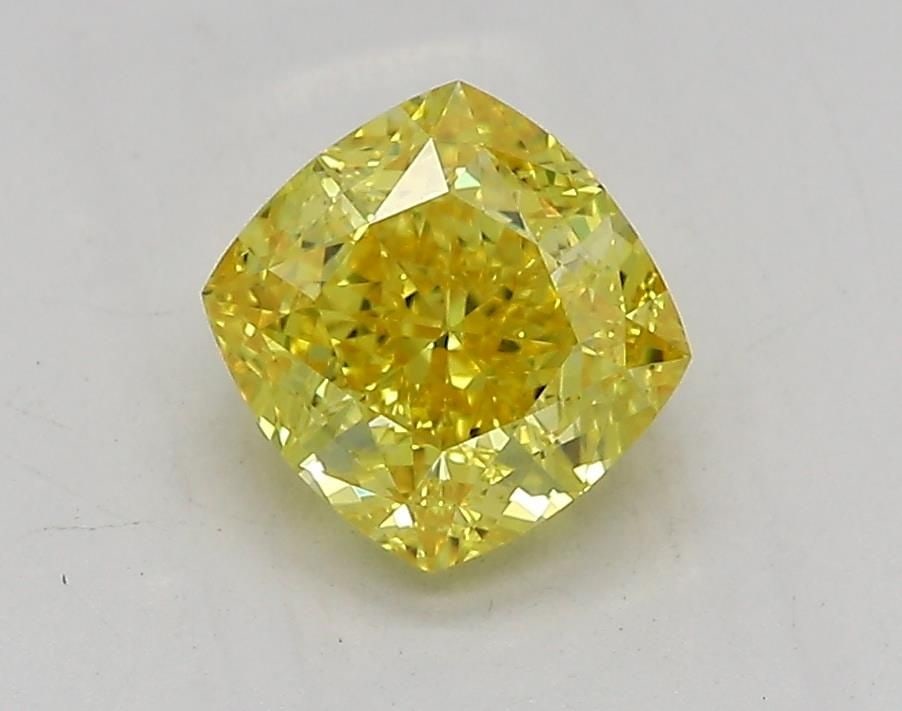 IGI Cushion Modified 1.21ct Fancy Vivid Yellow VVS2 - Loose Lab Diamond: IGI Cushion Modified 1.21ct Fancy Vivid Yellow VVS2 - Loose Lab Diamond Item Specifics: Source: This Is A Real Diamond Grown In A Lab Not Mined. Carat: 1.21 Cut: - Color: Fancy Vivid Yellow Clarity: V