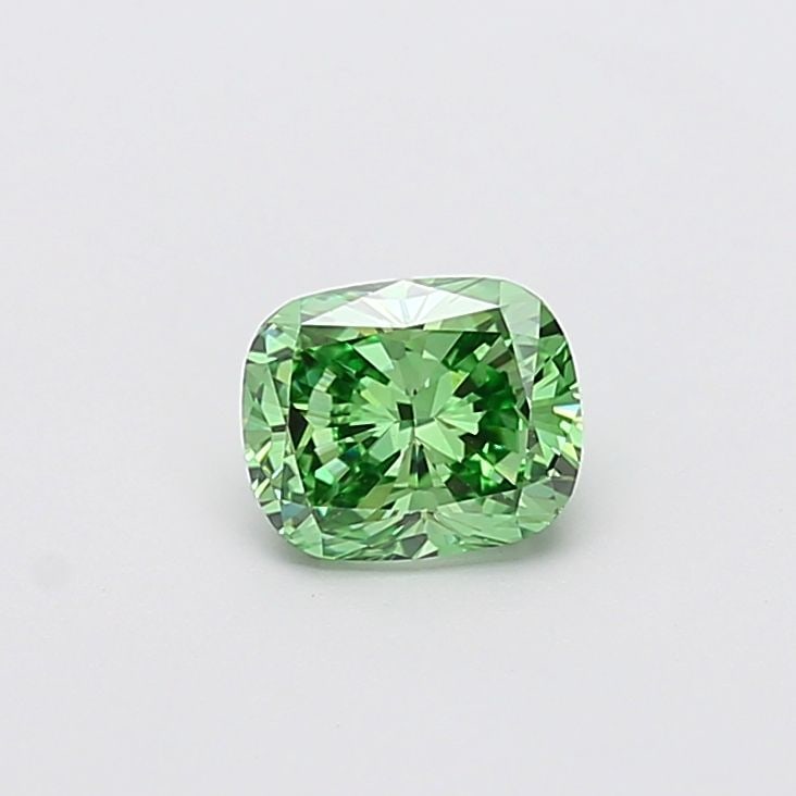 IGI Cushion Modified 1.02ct Fancy Vivid Green VVS2 - Loose Lab Diamond: IGI Cushion Modified 1.02ct Fancy Vivid Green VVS2 - Loose Lab Diamond Item Specifics: Source: This Is A Real Diamond Grown In A Lab Not Mined. Carat: 1.02 Cut: - Color: Fancy Vivid Green Clarity: VVS