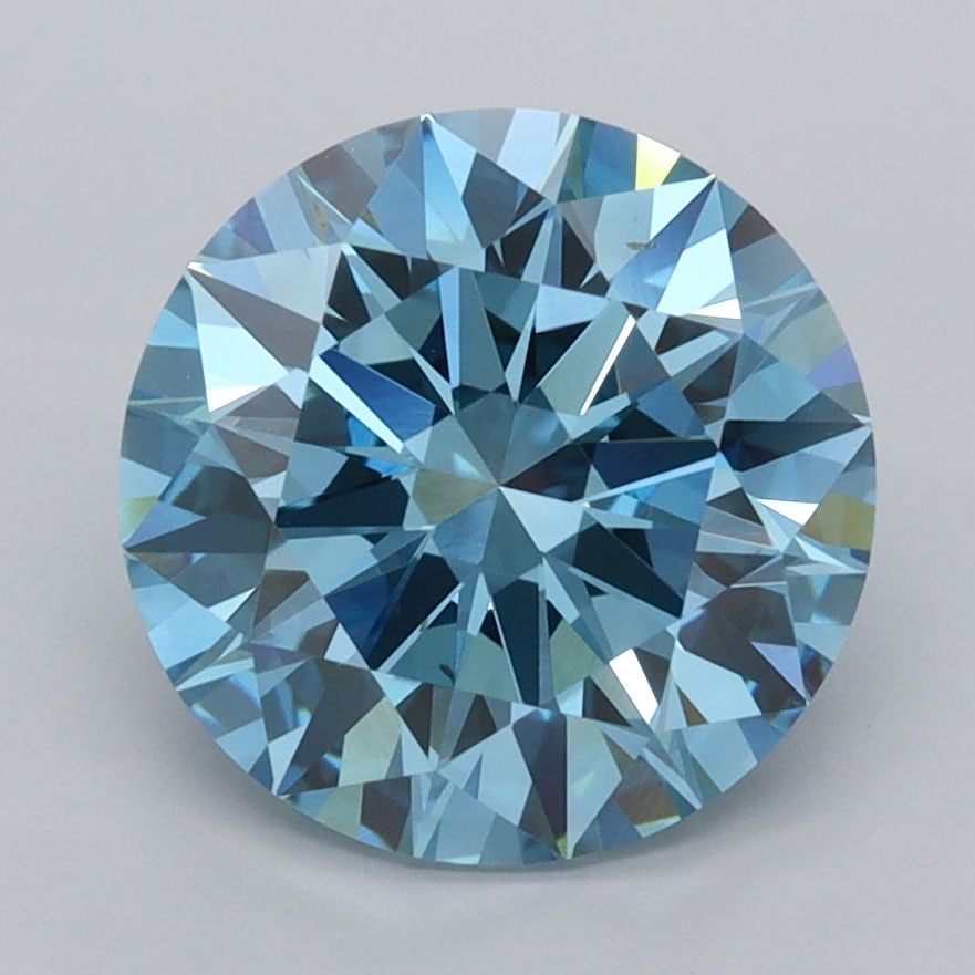 IGI Round 2.91ct Fancy Vivid Blue VVS2 - Ideal Loose Lab Diamond: IGI Round 2.91ct Fancy Vivid Blue VVS2 - Ideal Loose Lab Diamond Item Specifics: Source: This Is A Real Diamond Grown In A Lab Not Mined. Carat: 2.91 Cut: ID Color: Fancy Vivid Blue Clarity: VVS2 Poli