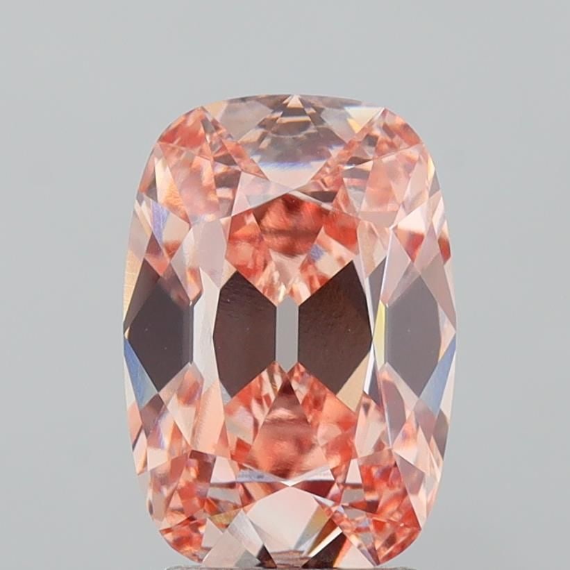 IGI Cushion Brilliant 3.3ct Fancy Intense Brownish Pink VVS2 - Loose Lab Diamond: IGI Cushion Brilliant 3.3ct Fancy Intense Brownish Pink VVS2 - Loose Lab Diamond Item Specifics: Source: This Is A Real Diamond Grown In A Lab Not Mined. Carat: 3.3 Cut: - Color: Fancy Intense