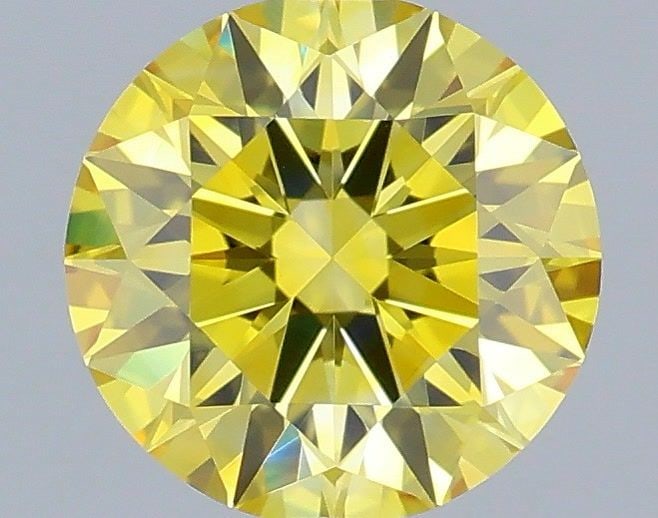 IGI Round 0.65ct Fancy Vivid Yellow VVS2 - Ideal Loose Lab Diamond: IGI Round 0.65ct Fancy Vivid Yellow VVS2 - Ideal Loose Lab Diamond Item Specifics: Source: This Is A Real Diamond Grown In A Lab Not Mined. Carat: 0.65 Cut: ID Color: Fancy Vivid Yellow Clarity: VVS2