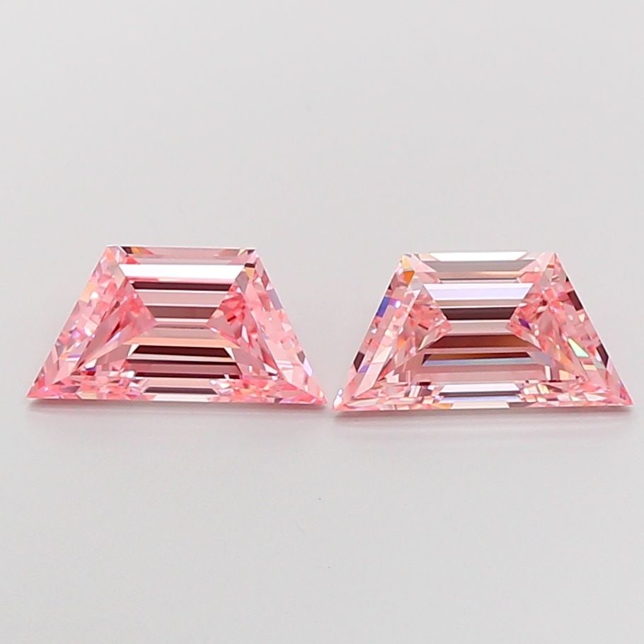 IGI Trapezoid 2.12ct Fancy Intense Pink VVS2 - Loose Lab Diamond: IGI Trapezoid 2.12ct Fancy Intense Pink VVS2 - Loose Lab Diamond Item Specifics: Source: This Is A Real Diamond Grown In A Lab Not Mined. Carat: 2.12 Cut: - Color: Fancy Intense Pink Clarity: VVS2