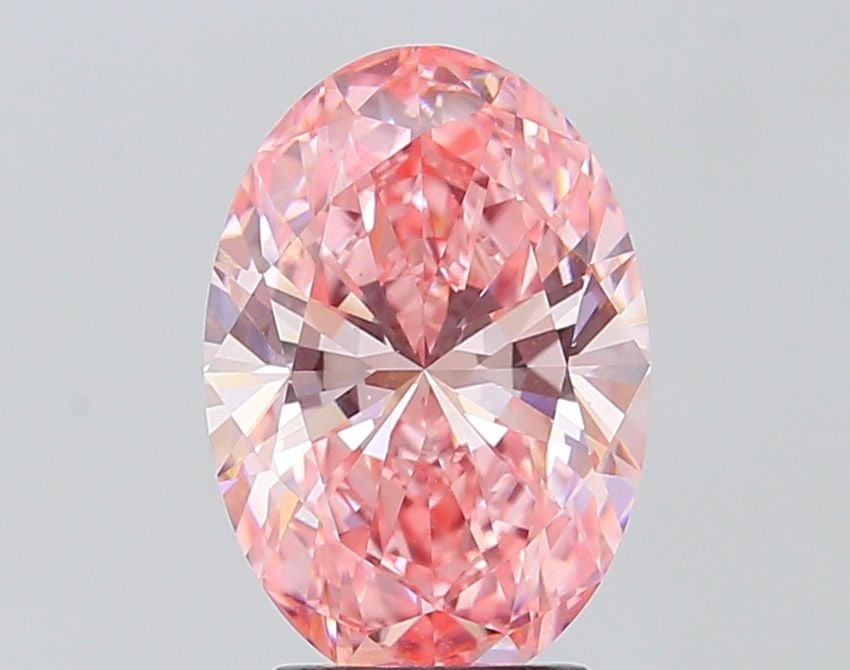 IGI Oval 3.04ct Fancy Vivid Pink VVS2 - Loose Lab Diamond: IGI Oval 3.04ct Fancy Vivid Pink VVS2 - Loose Lab Diamond Item Specifics: Source: This Is A Real Diamond Grown In A Lab Not Mined. Carat: 3.04 Cut: - Color: Fancy Vivid Pink Clarity: VVS2 Polish: EX S