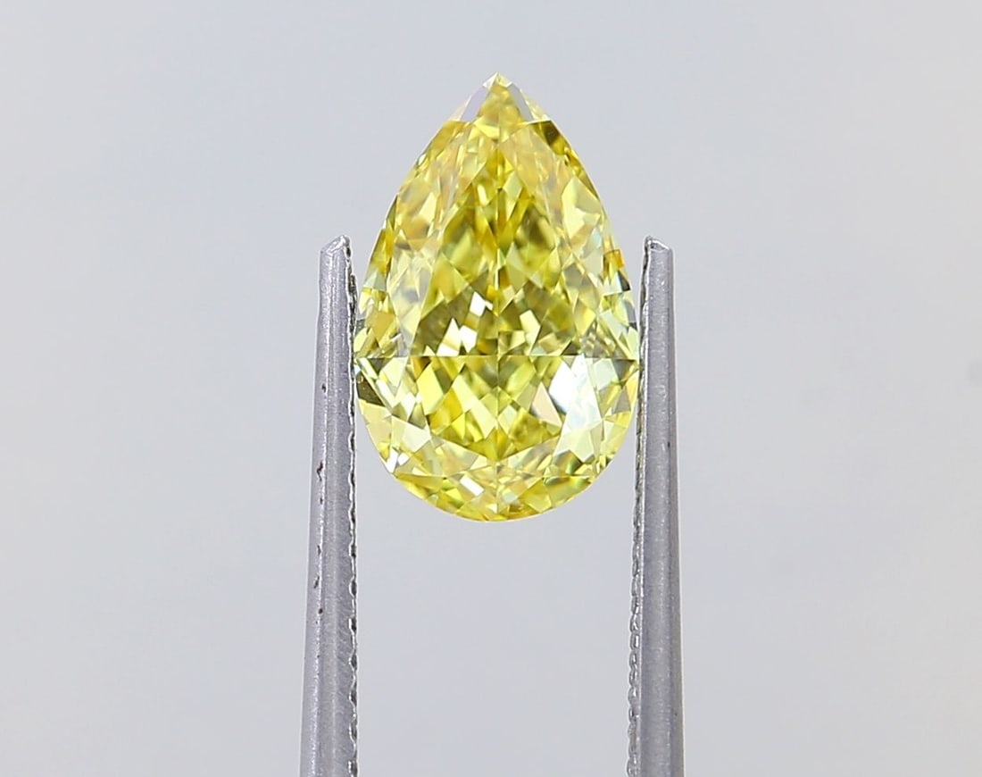 IGI Pear 1.87ct Fancy Intense Yellow VVS2 - Loose Lab Diamond: IGI Pear 1.87ct Fancy Intense Yellow VVS2 - Loose Lab Diamond Item Specifics: Source: This Is A Real Diamond Grown In A Lab Not Mined. Carat: 1.87 Cut: - Color: Fancy Intense Yellow Clarity: VVS2